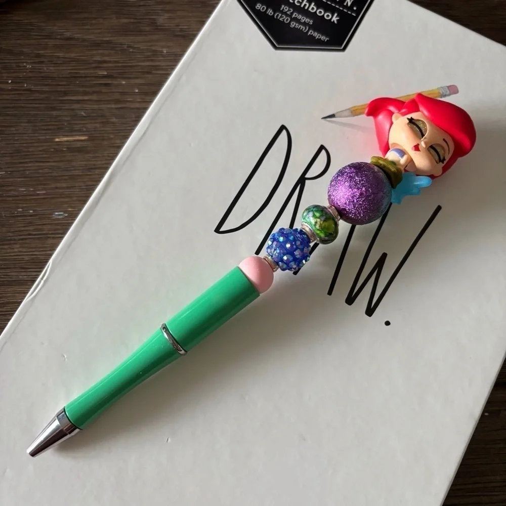 Disney Doorables: The Little Mermaid: Ariel handmade beaded pen